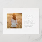 Ankündigung von Classic Grad Foil Abschluss (Rückseite)