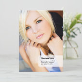 Ankündigung von Classic Stub Foto Abschluss (Stehend Vorderseite)