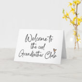 Ankündigung von coolen Großvätern Club Baby Schwan (Gelbe Blume)