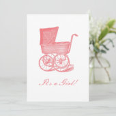 Ankündigung von Coral Viktorianisch Baby (Stehend Vorderseite)