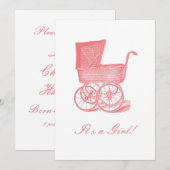 Ankündigung von Coral Viktorianisch Baby (Vorne/Hinten)