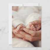 Ankündigung von CORIANDER Boho Newborn Ein Foto (Rückseite)