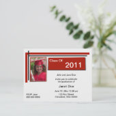 Ankündigung von Crimson Abschluss Foto (Stehend Vorderseite)