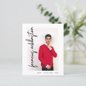 Ankündigung von Custom Foto High School Abschluss (Stehend Vorderseite)