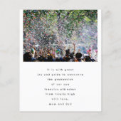 Ankündigung von Custom Foto High School Abschluss (Rückseite)