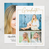 Ankündigung von Custom Gold Abschluss (Vorne/Hinten)