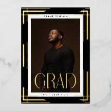 Ankündigung von Custom Gold Gerahmt Foto Abschluss