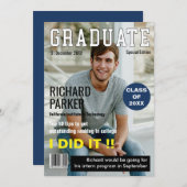 Ankündigung von Custom Magazine Style Abschluss (Vorne/Hinten)