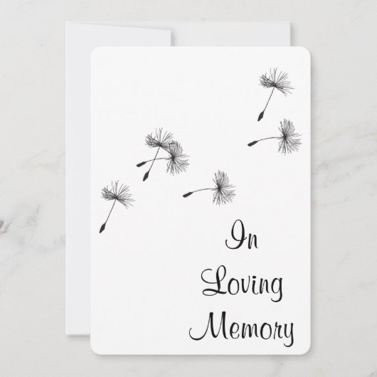 Ankündigung von Dandelion Seed Puffs Funeral (Vorderseite)