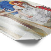 Ankündigung von Dante Gabriel Rossetti Fotodruck (Ecke)