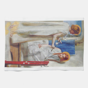 Ankündigung von Dante Gabriel Rossetti Geschirrtuch