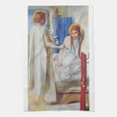 Ankündigung von Dante Gabriel Rossetti Geschirrtuch (Vertikal)