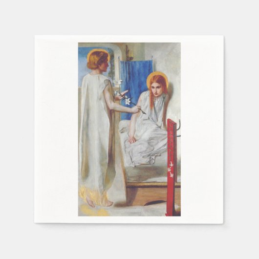 Ankündigung von Dante Gabriel Rossetti Serviette (Vorderseite)