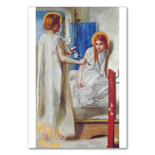 Ankündigung von Dante Gabriel Rossetti Tischnummer (Vorderseite)