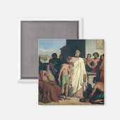 Ankündigung von David durch Saul, 1842 Magnet (Vorderseite/Rückseite)