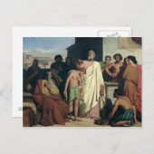 Ankündigung von David durch Saul, 1842 Postkarte (Vorne/Hinten)