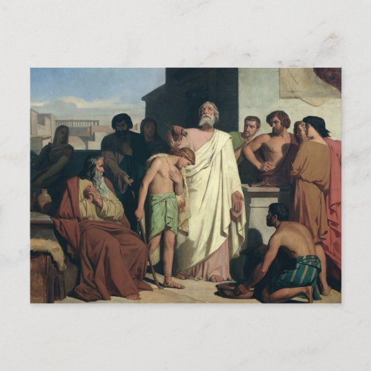 Ankündigung von David durch Saul, 1842 Postkarte (Vorderseite)