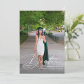 Ankündigung von Doktor Elegant Foto Graduate (Stehend Vorderseite)