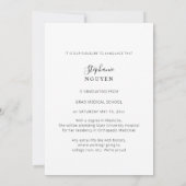 Ankündigung von Doktor Elegant Foto Graduate (Rückseite)