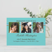 Ankündigung von drei Fotos Bar Abschluss (Stehend Vorderseite)