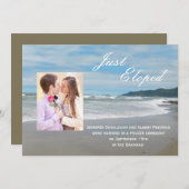 Ankündigung von Ehefeierlichkeiten Einladung (Vorne/Hinten)