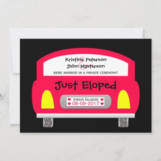 Ankündigung von Ehefeierlichkeiten Einladung (Vorderseite)