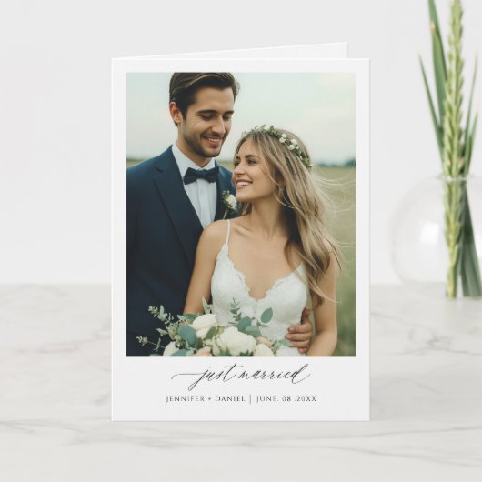 Ankündigung von Eheleute beim Hochzeitstag (Vorderseite)