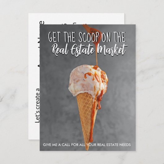 Ankündigung von Eis-Creme-Referralen für echtes An (Vorne/Hinten)