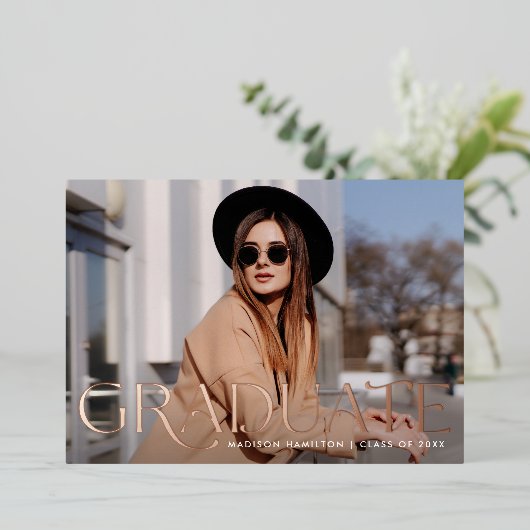 Ankündigung von Elegante Graduate Foil Abschluss (Stehend vorne)