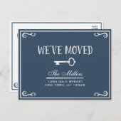 Ankündigung von Elegante Navy Blue Key Moving (Vorne/Hinten)