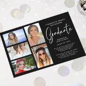 Ankündigung von elegantem Script Multi-Foto-Abschl