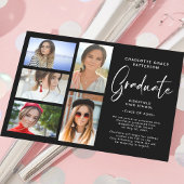 Ankündigung von elegantem Script Multi-Foto-Abschl