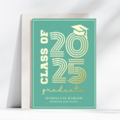 Ankündigung von eleganten Türkisfarben und Gold-Ab