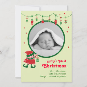 Ankündigung von Elf Baby zum ersten Weihnachtsfest