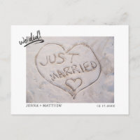 Ankündigung von Elopement Just Married Foto