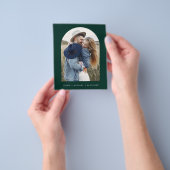 Ankündigung von Emerald Green Save the Date Foto Flyer (Gruppe)