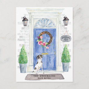 Ankündigung von englischer Pointer Motion Postcard Postkarte