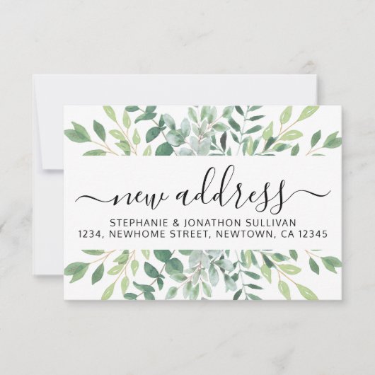 Ankündigung von Eukalyptus Greenery Moving (Vorderseite)