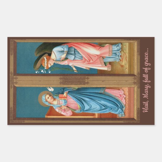 Ankündigung von F. Lippi (M 038) Rechteckiger Aufkleber (Vorderseite)