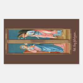 Ankündigung von F. Lippi (M 038) Rechteckiger Aufkleber