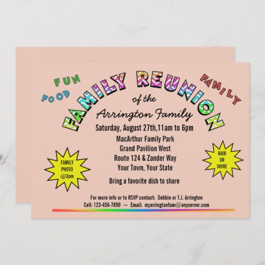 Ankündigung von Family Wiedersehen Colors (Vorne/Hinten)