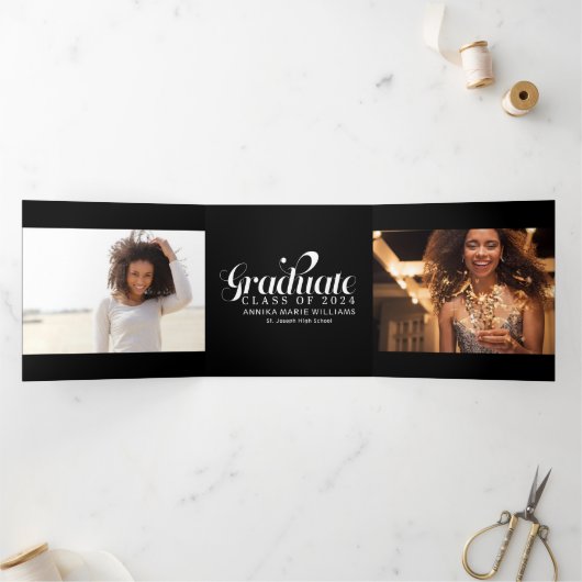 Ankündigung von Fave Graduate Multi Foto Tri-Falte (Innenseite)