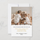 Ankündigung von Feiertagen in neuen Hallen (Rückseite)