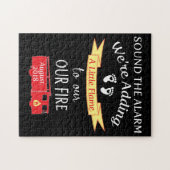 Ankündigung von Feuerwehren - Schwangerschaft Augu Puzzle (Horizontal)