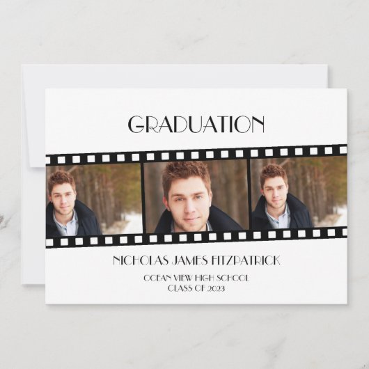 Ankündigung von Film Strip Foto Abschluss (Vorderseite)