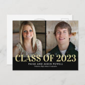 Ankündigung von "Finest Year Double Abschluss" Pos Postkarte (Vorne/Hinten)