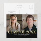 Ankündigung von "Finest Year Double Abschluss" Pos Postkarte (Vorne/Hinten)