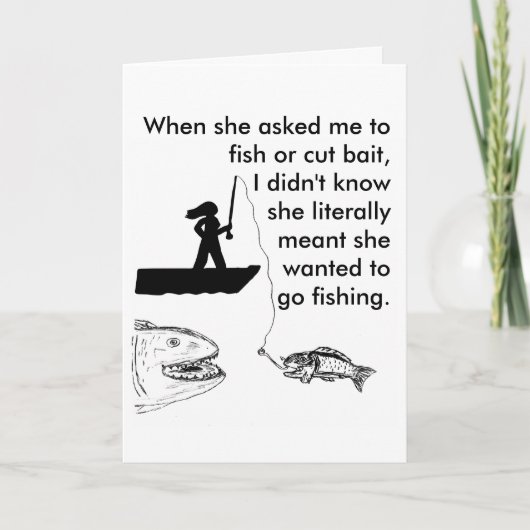 Ankündigung von Fisch oder Köderknollen (Vorderseite)