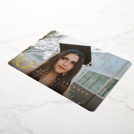 Ankündigung von Foil Monogram 2 Foto Abschluss (Gedreht)