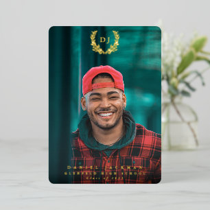 Ankündigung von Foil Monogram 2 Foto Abschluss